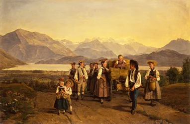 Le retour de la récolte sur le lac de Zoug