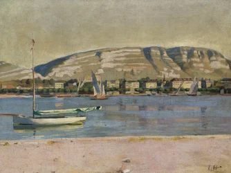 Port de Genève et le Salève