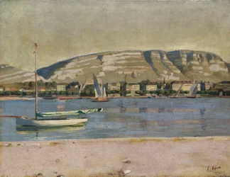 Port de Genève et le Salève, 1878