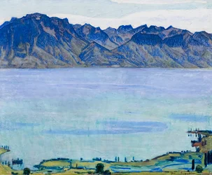 Le lac Léman et les Alpes savoyardes