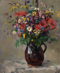 Fleurs des champs dans un pichet