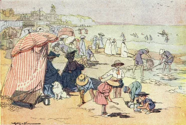Sur la plage, dans Imagier de l