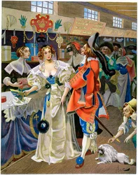 Les Galeries de Bois sous le règne de Louis XIII, XVIIe siècle, vers 1870-1950