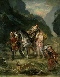 Angélique et le blessé Médor, vers 1860