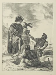 Hamlet et Horatio devant les fossoyeurs