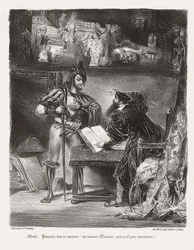 Méphistophélès apparaissant à Faust