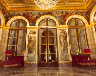 Mur nord du salon du roi décoré par Eugène Delacroix (1798-1863)