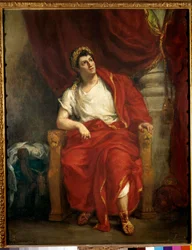 Portrait du comédien François-Joseph Talma (1763-1826) interprétant Néron dans la pièce Britannicus de Jean Racine