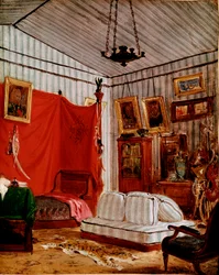 Étude pour Intérieur avec deux portraits (peinture, vers 1834)