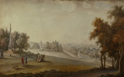 Vue du parc à Tsarskoïe Selo