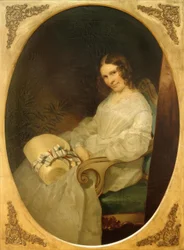 Portrait de Minna Pompilia von Rayski