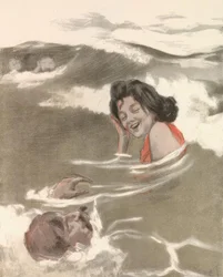 Dans le jeu des vagues