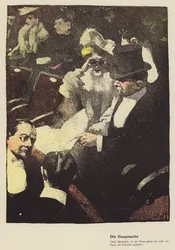 Femme regardant à travers des jumelles de théâtre
