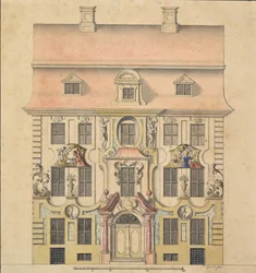 Conception architecturale pour une façade, 1739-69
