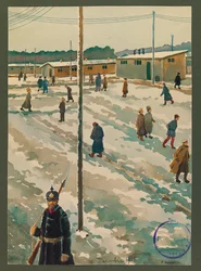 Vue du camp de prisonniers de Gustrow