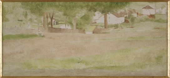 Paysage avec pont à Fosset