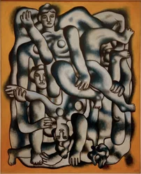 Les acrobates en gris