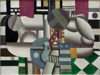 Femme et nature morte