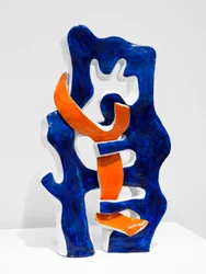 Grande branche noire et rouge