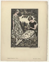 Gazette du Bon Ton, 1920 - No. 5, Pl. 34 : Un peu beaucoup