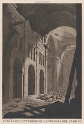 Vue des ruines de l