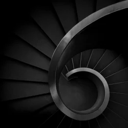 Élégant escalier en colimaçon