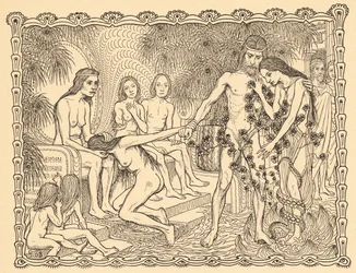 À travers le monde magique, planche 9, du portfolio « Signes de vie », publié en 1908 à Berlin par Fritz Heyder Verlag
