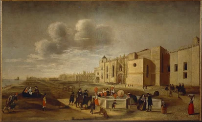 Vue panoramique du monastère des Hiéronymites et de la place de Belém, Lisbonne