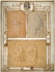Études de figures drapées