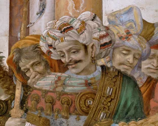 Saint Philippe ordonne à un monstre de quitter le temple de Mars à Hiérapolis (peinture)