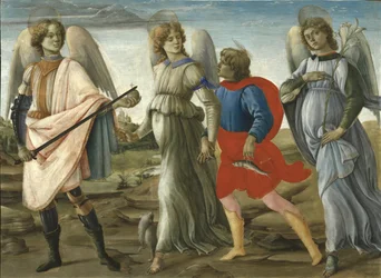 Trois archanges avec le jeune Tobie, 1477-78