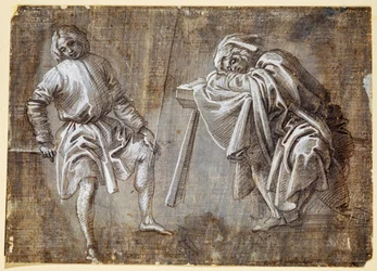 Deux figures assises