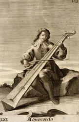 Homme jouant du monocorde