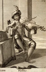 Homme jouant du violon