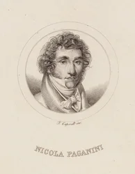 Portrait de Niccolò Paganini 1782-1840, 1840