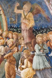 Anges, détail du Couronnement de la Vierge