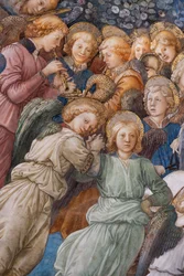 Anges, détail du Couronnement de la Vierge