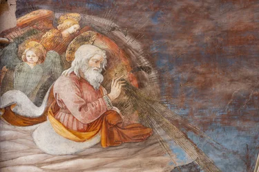 Dieu et deux anges (détail)