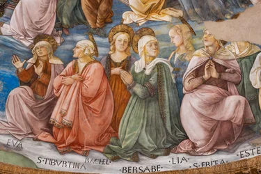 Saints, détail du Couronnement de la Vierge