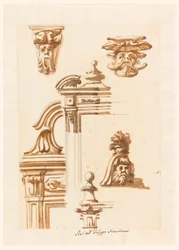 Dessin, études architecturales, 1750-90
