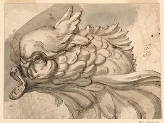 Dessin, Tête de dauphin, vers 1775
