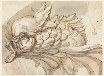 Dessin, Tête de dauphin, vers 1775