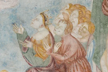 Figure, détail du Jugement dernier, c.1400 (détail)