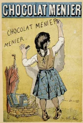 Publicité pour le Chocolat « Menier », fin du 19e siècle