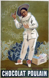 Publicité du Chocolat Poulain : « Goûtez et Comparez ». Par Fermin Bouisset