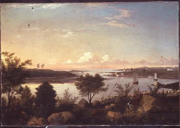 La rivière Annisquam vers la baie d