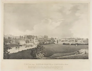 Vue du champ de bataille à Concord, Massachusetts
