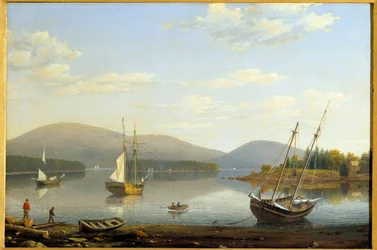 Vue du port de Somes dans le Maine, États-Unis
