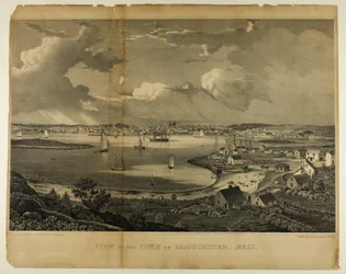 Vue de la ville de Gloucester, Massachusetts