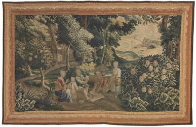 Tapisserie pastorale flamande, début du 18e siècle (textile)